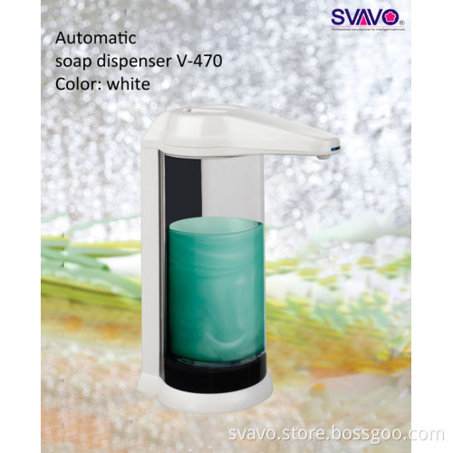Chrome & Clarity Color Touchless Sensor Soap Dispenser V-470